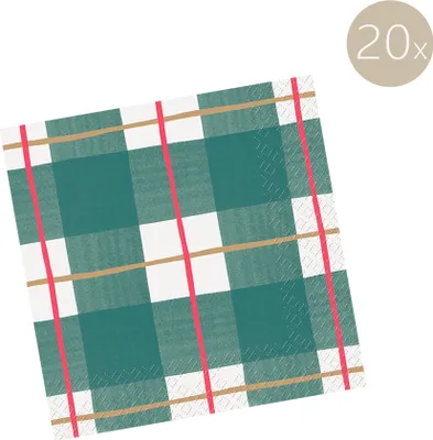 Obrázok produktu pre Servietten „Itami“ | 25×25 cm grün 20 Stück
