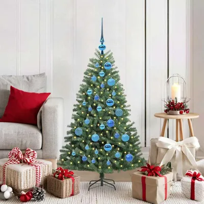 Immagine prodotto di Maison Exclusive - Albero di Natale artificiale pieghevole con 150 LED, verde, 120 cm
