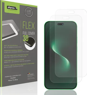 Produktbild von 2x Full Cover Schutzfolie matt für Huawei Nova 15 Ultra Panzerfolie Anti-Shock