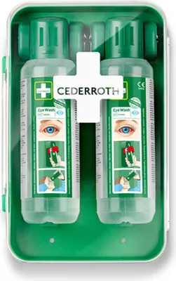 Obrázok produktu pre CEDERROTH 51011040 CEDERROTH stanica na výplach očí, vybavená, 2 x 500 ml