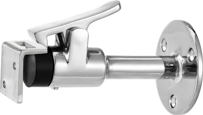 Produktbild von Türstopper Türhalter mit Fanghaken zum Festhalten aus Edelstahl,Robust und Sicher,einfache Wandmontage