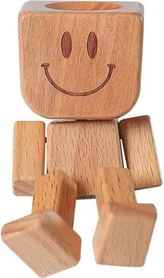 Produktbild von MODFU Dekofiguren, Wackelfigur Auto Holzfigur Bobblehead, Armaturenbrett Dekoration, Lustige Auto Figur, Geschenkidee für Männer & Frauen