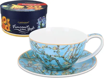 Immagine prodotto di Tazza con piattino -V. van Gogh, Mandorlo in fiore (CARMANI)