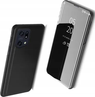 Produktbild von Clear View Case Tasche für Oppo Find X5 Pro Schwarz