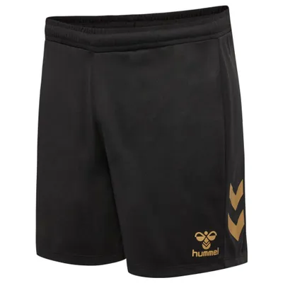 Image de Hummel Hmle24c Poly short femme noir or Gr XL