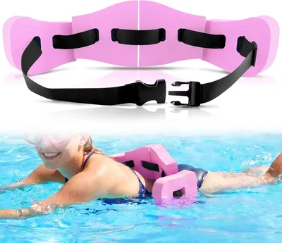 Image de Ceinture de natation, ceinture de flottaison réglable en EVA, rose, pour la natation
