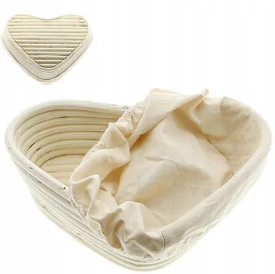 Produktbild von MPLCo Rattan Brotform Gärkorb Herzform Backzubehör