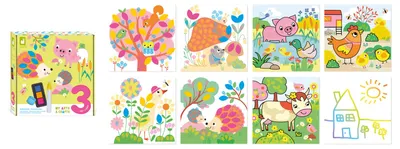 Produktbild von Janod Bastelset - Multi Aktivitäten für Kinder ab 3 Jahren - Kreative Tiere