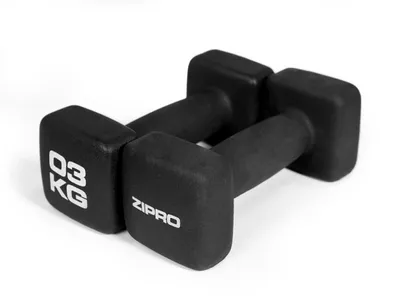 Zdjęcie produktu dla ZIPRO Neoprenowe hantle 2x 3 kg (zestaw 2 szt.) – hantle dla kobiet i mężczyzn – antypoślizgowe ciężarki fitness do użytku domowego, treningu siłowego, treningu pośladków