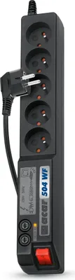 Obrázek produktu pro ACAR 504WF, 5 AC zásuvky / AC zásuvek, 230 V, 50 Hz, 10 A, 2300 W, 10 A