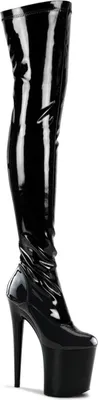 Produktbild von FLAMINGO-3000 Damen Boots von Pleaser, Schwarz Glanz , EU 40, US 10