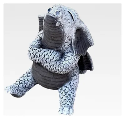 Produktbild von Steinfigur Trotzdrache frostfester Steinguss