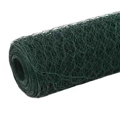Immagine prodotto di Recinzione in Rete per Pollaio in Acciaio e PVC 25x1,2 m Verde