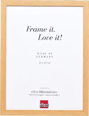 Produktbild von Effect Holzrahmen Profil 54 Eiche 61x91,5 cm Antireflexglas