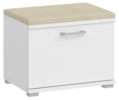 Produktbild von Schuhschrank Schuhbank mit Sitzfläche Weiß, 50x40x35 cm