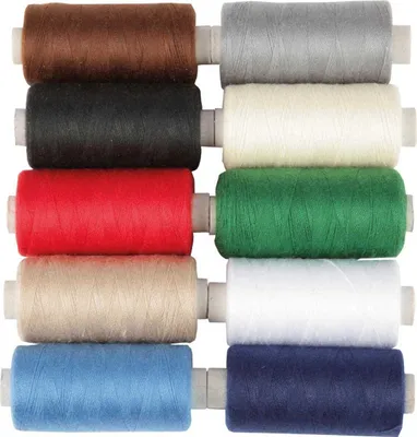 Image de Fil à coudre, à tout faire, 10 pcs. Rouleaux à 500m de fil ( 0,018€ / 100m ) - mélangé