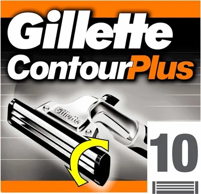 Obrázek produktu pro Gillette Contour Plus, Pánské, Gillette, Contour Plus, Vícebarevný, PEG-115M; Peg-7M; Peg-100; BHT, 10 kusů