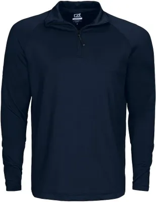 Produktbild von Cutter & Buck - "Coos Bay" Oberteil mit halbem Reißverschluss für Herren UB1122 (XL) (Dunkel-Marineblau)