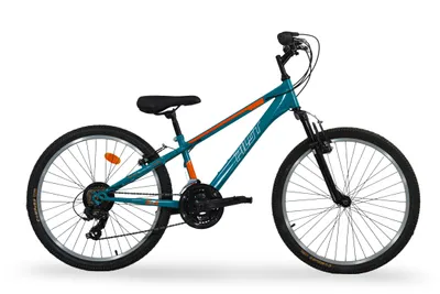 Produktbild von Pilot Bike 24 Zoll, MTB Mountainbike Kinder/Jugend Fahrrad – Shimano Schaltung – Federgabel