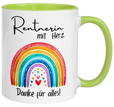 Produktbild von Tasse Rentnerin – „Rentnerin mit Herz – Danke für alles“ – Geschenk Rente Frau
