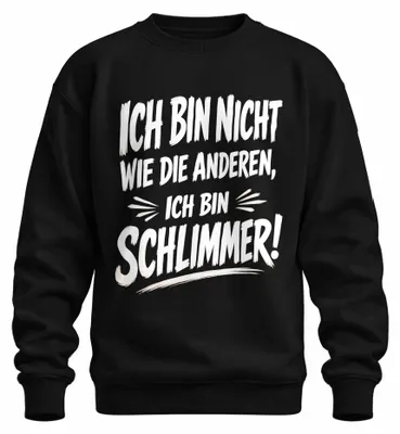 Zdjęcie produktu dla Bluza z nadrukiem "Nie jestem jak inni. To jest moje oświadczenie. Sarkazm." Kolor: czarny, rozmiar: XL