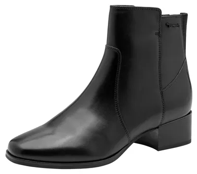 Immagine prodotto di Stivaletti da donna Tamaris Comfort in pelle, tacco basso, colore nero, taglia 38