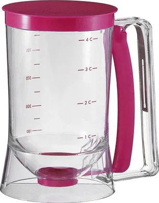 Produktbild von PIQIUQIU Kuchen Teigportionierer Kuchen Teigspender mit Deckel und Skala Backen DIY Werkzeug, um Kuchen, Pfannkuchen, Muffins, Waffeln zu Machen, 900 ml