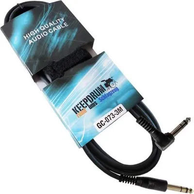 Zdjęcie produktu dla keepdrum GC-073 3m kabel audio stereo 6,3mm