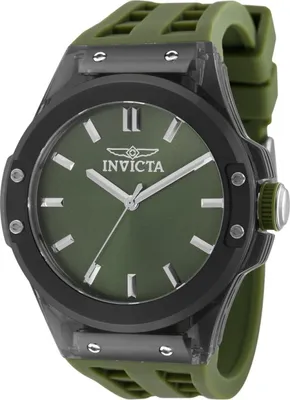Obrázek produktu pro Invicta Sea Base 50011 Pánské Hodinky - Quartz Hnutí - Plast s Zeleným Ciferníkem - 45 mm