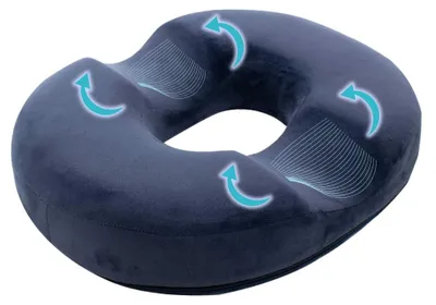 Produktbild von Ergonomisches Donutkissen - Keilkissen - Steißbeinkissen - Hämorrhoiden - Ischias - Leichtes Design - Bequemes Sitzkissen