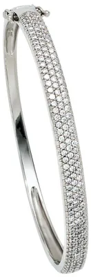 Produktbild von Armreif Armschmuck Armband aus 925 Silber mit Zirkonia weiß Damen