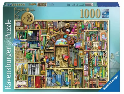 Produktbild von 1000 Teile Ravensburger Puzzle Colin Thompson Magisches Bücherregal 2 19418