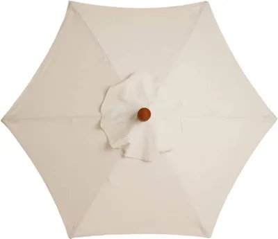 Produktbild von Sonnenschirm Ersatzbezug 3 m, 6 Streben, weiß, für Garten