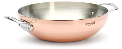 Produktbild von de BUYER Prima Matera Wok Kupfer/Edels. mit 2 Griffen ind.