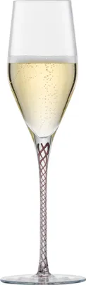 Produktbild von ZWIESEL GLAS handmade SEKT SPIRIT 7 MIT MOUSSIERPUNKT AUBERGINE 121620