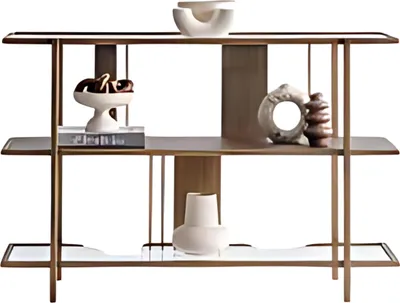 Image de Table console compacte, élégante et polyvalente Étagère