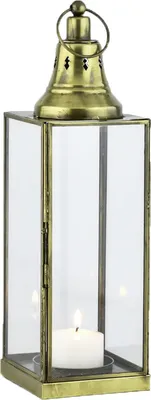 Image de Vintage Déco Bougeoir Lanterne Photophore Bougeoir Leron Clair