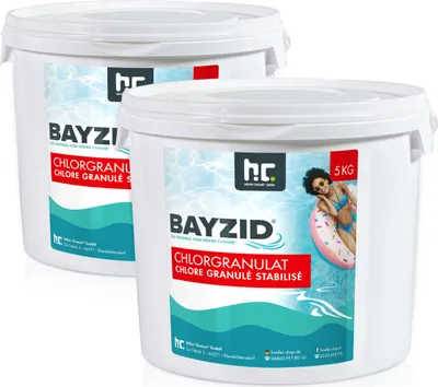 Produktbild von 2x 5 kg BAYZID® Chlorgranulat für Pools