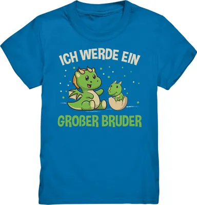 Produktbild von Dinos Großer Bruder Shirt – Royal Blue / 98/104 (3-4)