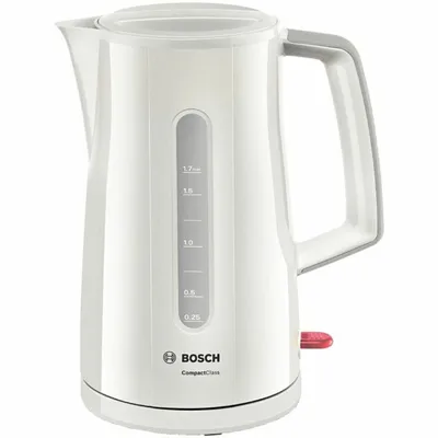 Obrázek produktu pro Bosch TWK3A011, 1,7 l, 2400 W, Šedá, Plast, Nerezová ocel, Bezkabelový, Filtrace