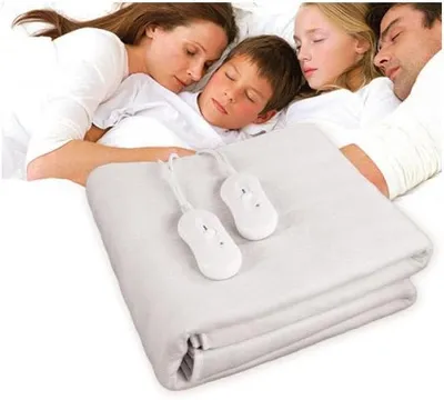 Obrázek produktu pro Elektrická deka - Zajišťuje teplo a pohodlí - Regulátor teploty - Rozměry: 160 x 140 cm - Barva: šedá