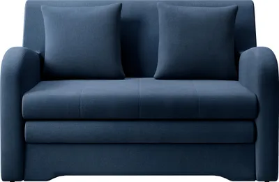 Produktbild von Krudox ARO 2-Sitzer Schlafsofa ausziehbar 130×85×103 cm mit Bettkasten, Stauraum und Kissen, Stoff Nube 40