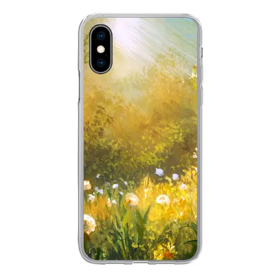 Produktbild von MuchoWow® Handyhülle Schutzhülle Hülle für iPhone X Blumen - Sommer - Aquarell Silikon Softcase Handy Hülle - Handyhülle