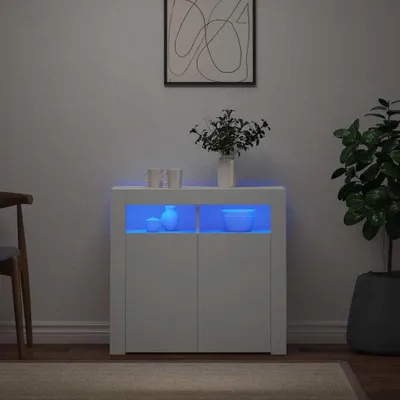 Immagine prodotto di Credenza con luci LED bianche 80x35x75 cm