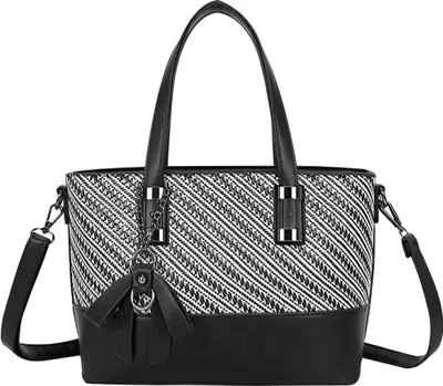Produktbild von Gallantry, Drucktasche für Damen mit Fransen und Schultergurt, Schwarz