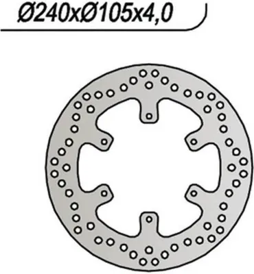 Immagine prodotto di Disco freno posteriore NG lato sinistro 6 fori da 6,25mm