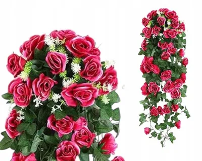 Produktbild von Griny Künstliche Rosen Girlande Hängend 90 cm