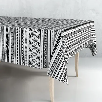 Produktbild von Schwarzer und weißer Gummibandrolle 140 cm x 25 m