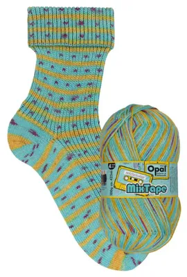 Produktbild von Opal MIXTAPE 100 g farbenfrohe 4-fach Pullover- und Sockenwolle 425 m Farbe 11490 - Herzensklänge