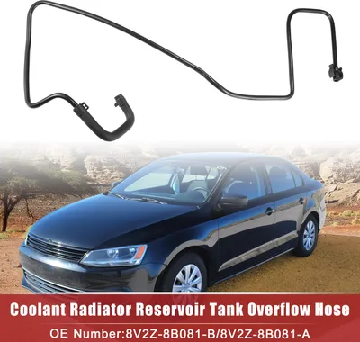 Image de Tuyau de débordement du réservoir de liquide de refroidissement- pour radiateur pour Ford Fiesta S SE 1.6L 2011-2019 No.8V2Z-8B081-B/8V2Z-8B081-A - Pack de 1